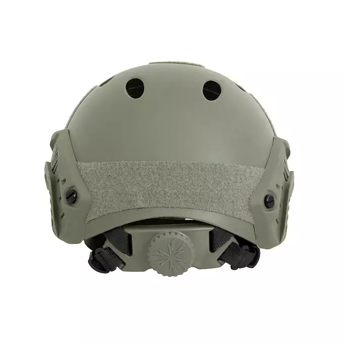 [Zestaw] Replika kasku FAST PJ z szybką regulacją - Ranger Green [EM] + Pokrowiec na hełm/kask typu FAST Mod. A - Tan [8FIELDS]