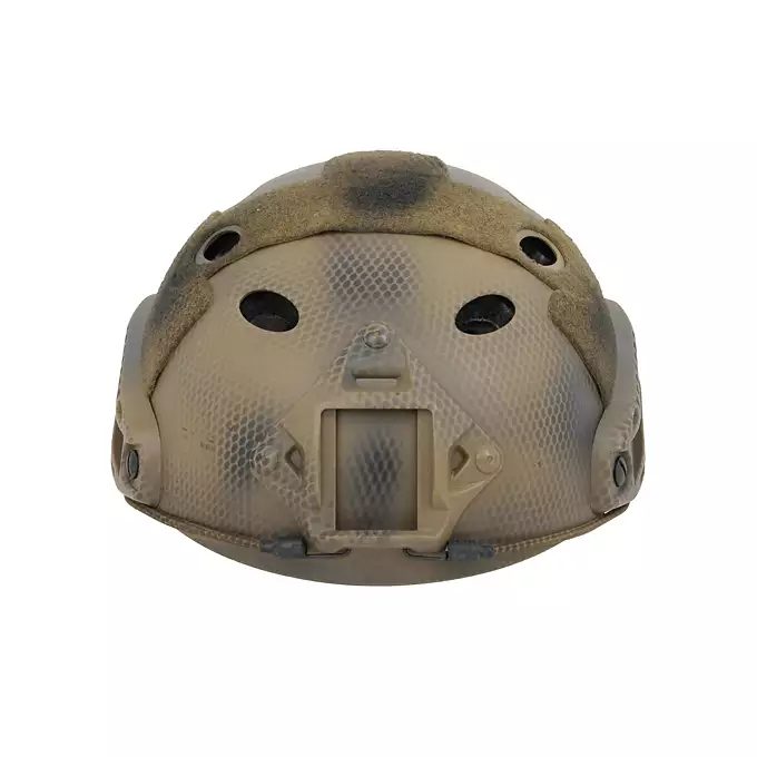 [Zestaw] Replika kasku FAST PJ - Navy Seal [EM] + Pokrowiec na hełm/kask typu FAST Mod. A - Tan [8FIELDS]