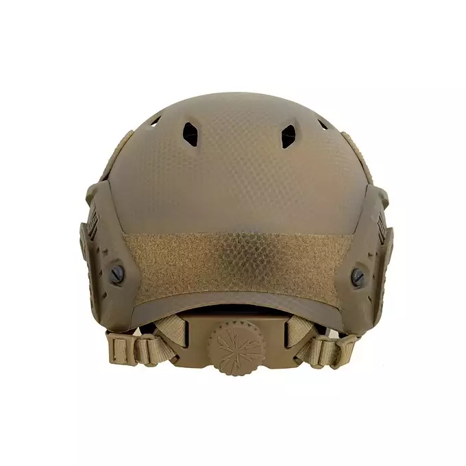 [Zestaw] Replika hełmu FAST BJ z szybką regulacją - Navy Seal [EM] + Pokrowiec na hełm/kask typu FAST Mod. A - Tan [8FIELDS]