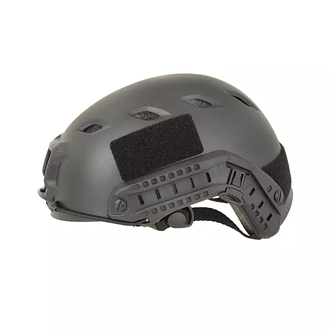 [Zestaw] Replika kasku FAST BJ - Black [EM] + Pokrowiec na hełm/kask typu FAST Mod. A - Tan [8FIELDS]