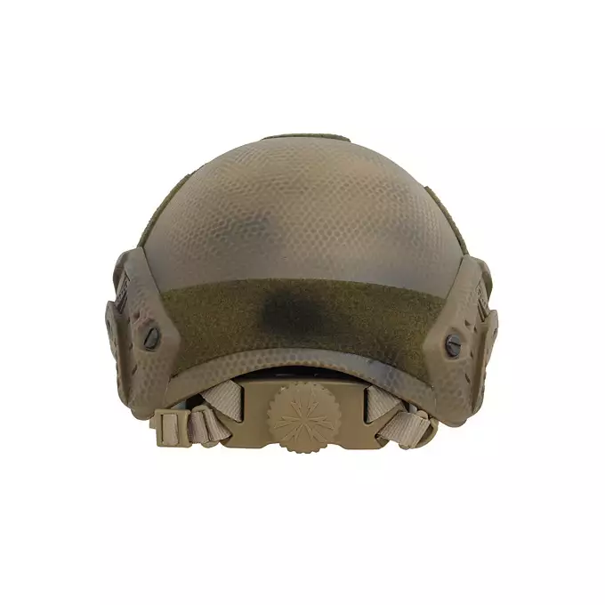 [Zestaw] Replika hełmu FAST MH z szybką regulacją - Navy Seal [EM] + Pokrowiec na hełm/kask typu FAST Mod. A - Tan [8FIELDS]