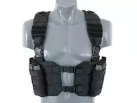 Split Front Chest Harness - Black [8FIELDS]