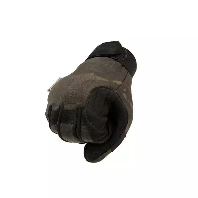 Lekkie rękawice taktyczne w kamuflażu (Rozmiar M) - MultiCam Black