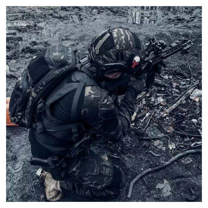 Oburęczna kabura pistoletowa do pasa - Olive [8FIELDS]