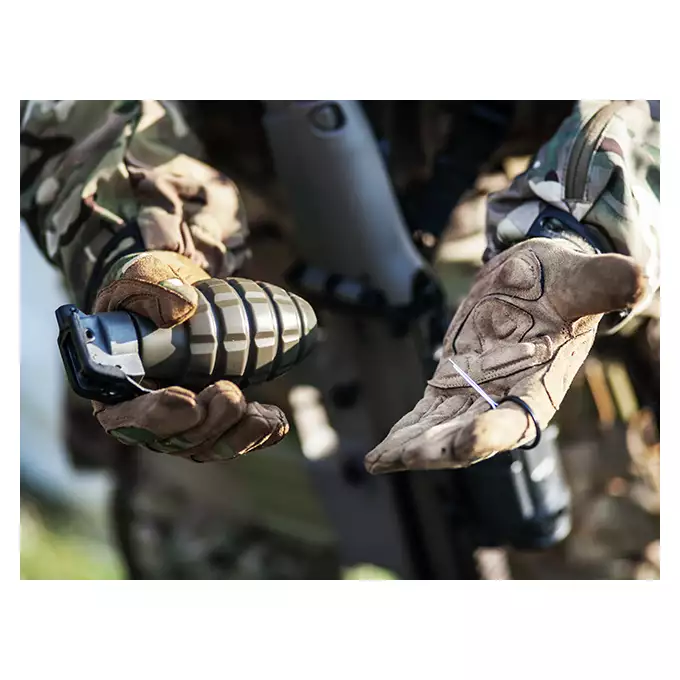 Lekkie rękawice taktyczne w kamuflażu (Rozmiar M) - MultiCam Black