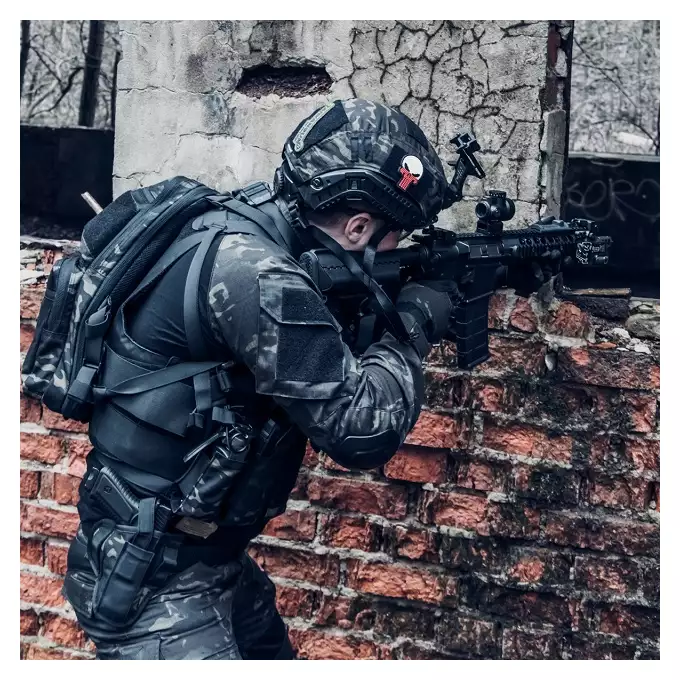 Oburęczna kabura pistoletowa do pasa - Olive [8FIELDS]