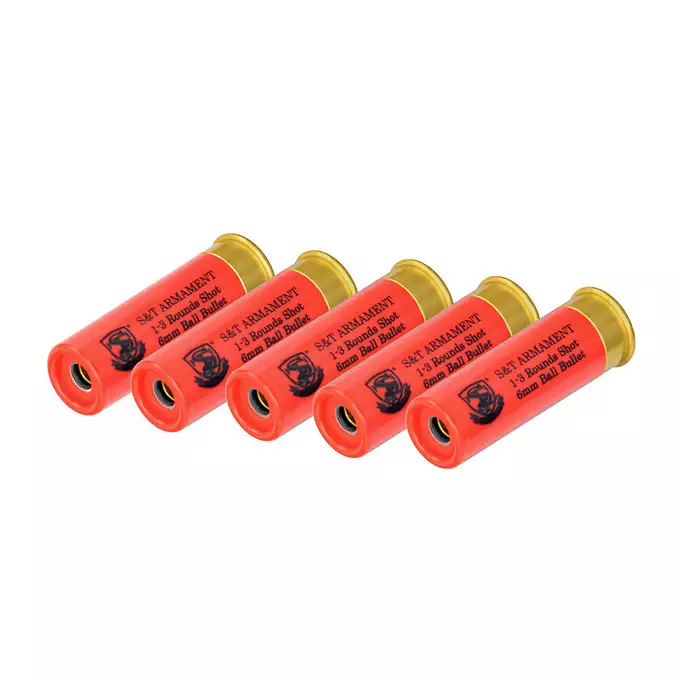 Set of 5 Shells for 3 BBs for M1887 Shotgun Green Gas [S&amp;T]