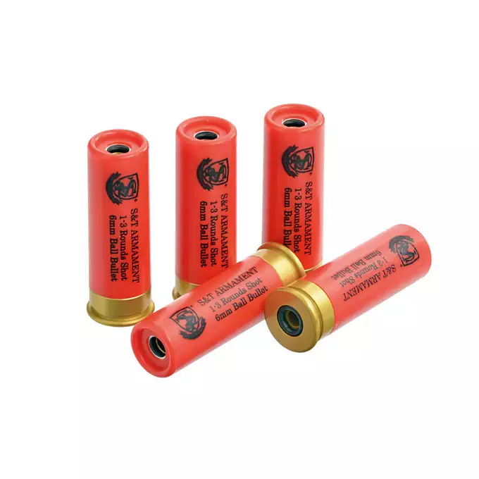 Set of 5 Shells for 3 BBs for M1887 Shotgun Green Gas [S&amp;T]