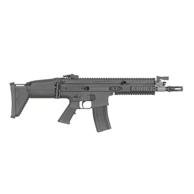 [Zestaw] Replika Karabinka FN SCAR-L Eshooter ETU - Black [CYBERGUN] + Magazynek Lancer L5 AWM 5.56 na 190 Kulek do M4/AR15 [EMG]