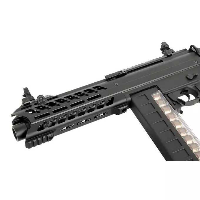 [Zestaw] Airsoftowa strzelba automatyczna AEG SGR-12 [EMG] + Elektryczny magazynek bębnowy do SGR-12 [CYMA]