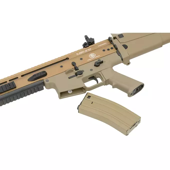 [Zestaw] Replika Karabinka FN SCAR-L Eshooter ETU - Tan [CYBERGUN] + Celownik Kolimatorowy Micro Scrapper 1x25 - Black [Vector optics]
