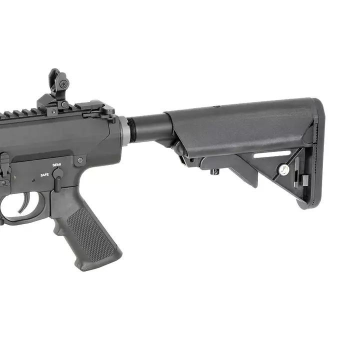 [Zestaw] EC-909 replika samopowtarzalnego karabinu precyzyjnego - Black [E&amp;C] + Stalowy Magazynek Mid-Cap na 130 kulek do SR25/AR10 - Black [EC]