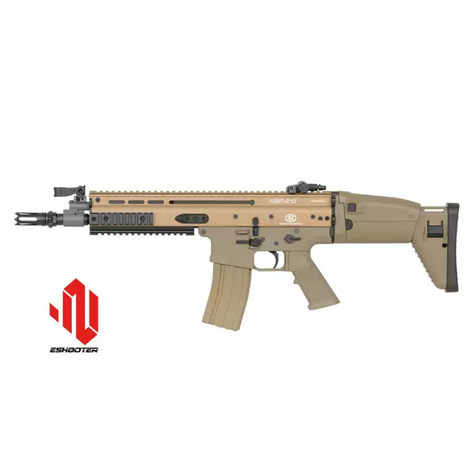 [Zestaw] Replika Karabinka FN SCAR-L Eshooter ETU - Tan [CYBERGUN] + Celownik Kolimatorowy Micro Scrapper 1x25 - Black [Vector optics]
