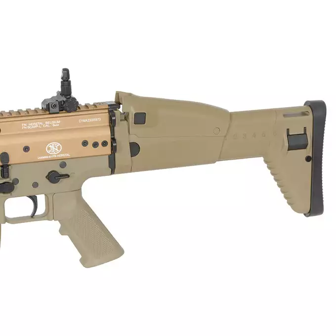[Zestaw] Replika Karabinka FN SCAR-L Eshooter ETU - Tan [CYBERGUN] + Celownik Kolimatorowy Micro Scrapper 1x25 - Black [Vector optics]