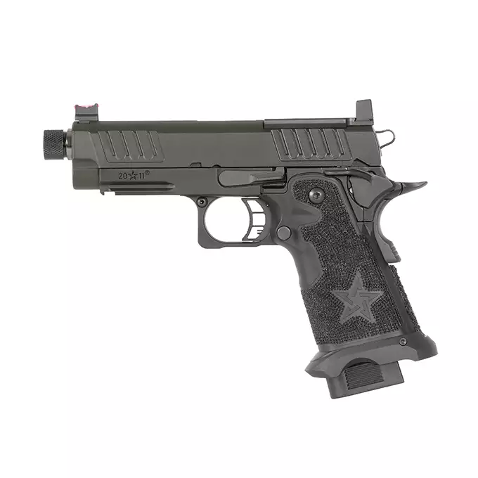 [Zestaw] Replika pistoletu STACCATO 2011 C2 Licencjonowane przez EMG (Upgrade Version) [6mmProShop] + Tracer Eshooter Flare Cube BT [ESHOOTER]