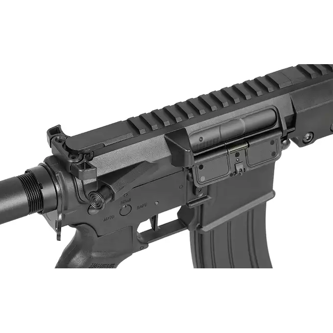 [Zestaw] WE07 AR15 Airsoft z 30RPS i Eshooter ETU [WELLPRO] + Stalowy magazynek Mid-Cap na 150 kulek do serii AR-15/M4 - Black