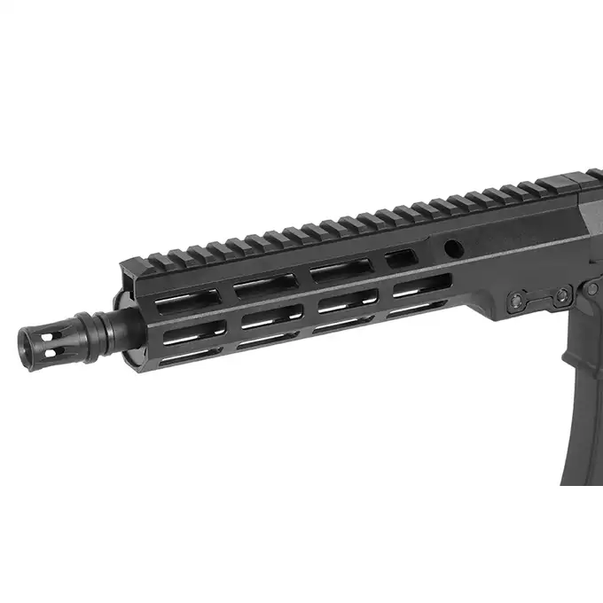 [Zestaw] WE07 AR15 Airsoft z 30RPS i Eshooter ETU [WELLPRO] + Celownik kolimatorowy Holo mod.6 - Black [PCS]