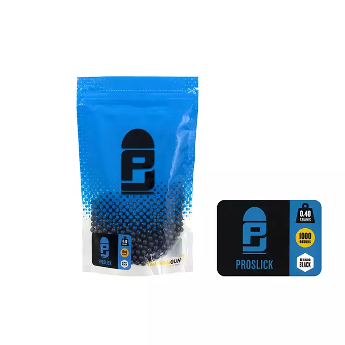 0.40G PROSLICK AIRSOFT BBS - 1000RD BAG [P&J] | TaiwanGun US