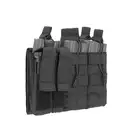 Triple 5.56 Mag/Pistol Pouch Panel (5 plus 2) - Black
