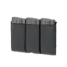 Porte chargeur élastique Triple SR25/M14/SCAR-H - Black [8FIELDS]