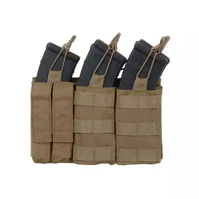 Potrójna ładownica karabinowo-pistoletowa AK/9mm (5 plus 2) - Coyote