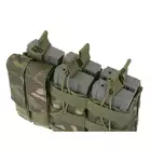 Triple 5.56 Mag/Pistol Pouch Panel (5 plus 2) - Black
