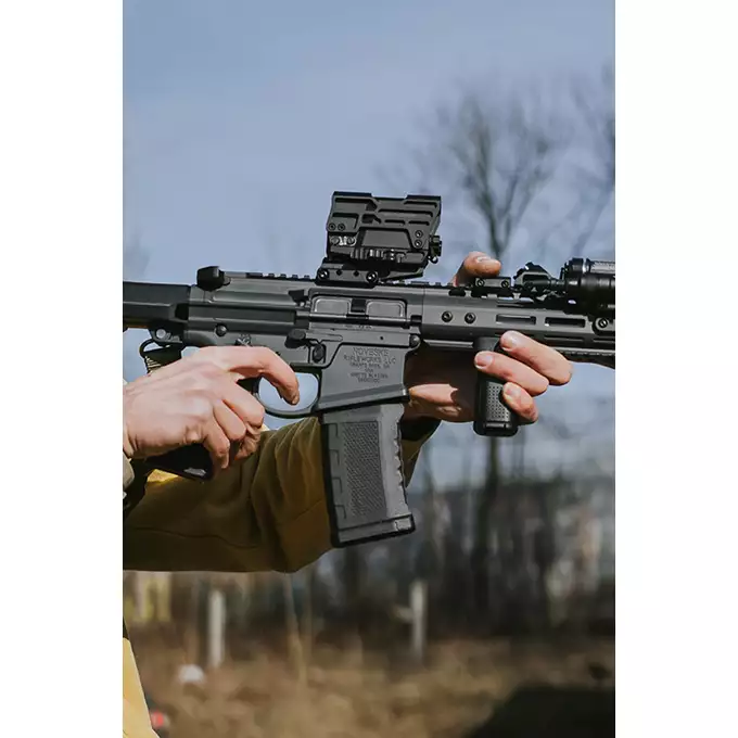 [Zestaw] Replika karabinka Noveske N4 Ghetto Blaster 7,94"" MWS Gen3 GBBR - Black [EMG] + Magazynek na Green Gaz do Karabinków Noveske N4 MWS - Black [DE]