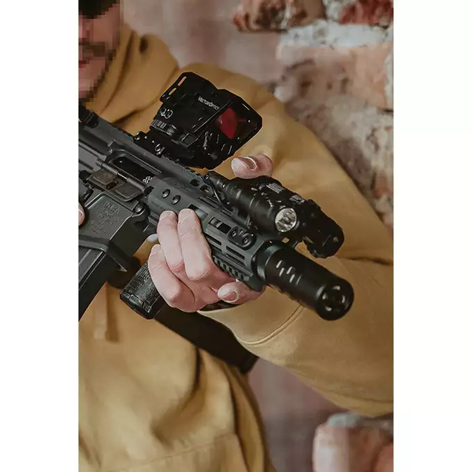 [Zestaw] Tłumik dźwięku Eshooter Flare Tracer - Typ B [ESHOOTER] + Tłumik podświetlający kulki z efektem płomienia Flare M [Eshooter]
