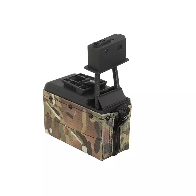 Elektryczny magazynek pudełkowy 1500 kulek do SAW - Multicamo