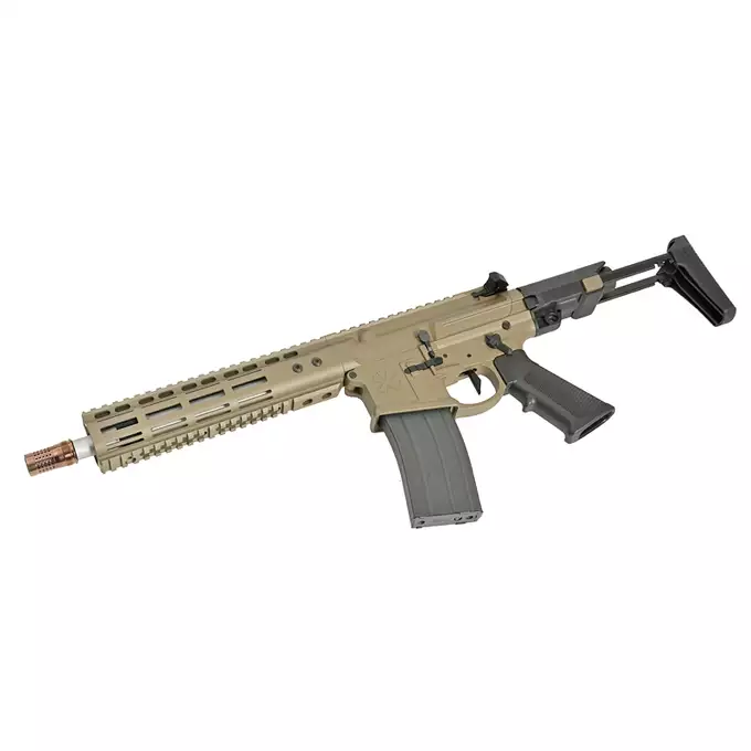 [Zestaw] Replika karabinka Noveske N4 Ghetto Blaster 10.5" MWS Gen3 GBBR - FDE [EMG] + Magazynek na Green Gaz do Karabinków Noveske N4 MWS - Tan [DE]