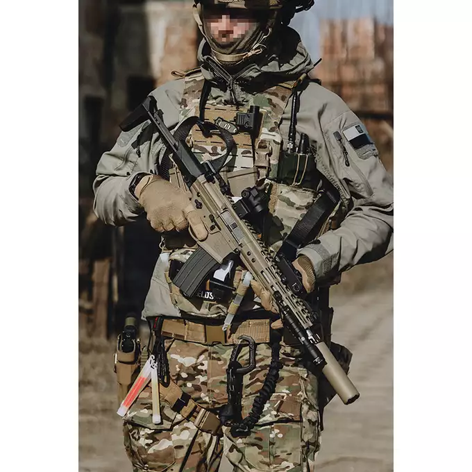 [Zestaw] Replika karabinka Noveske N4 Ghetto Blaster 10.5" MWS Gen3 GBBR - FDE [EMG] + Magazynek na Green Gaz do Karabinków Noveske N4 MWS - Tan [DE]