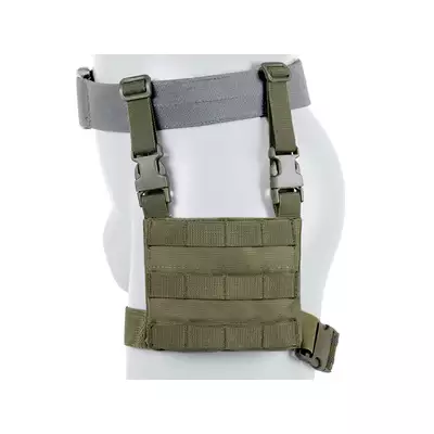[Zestaw] Kangurowy panel udowy - Olive [8FIELDS] + Pojedyncza wkładka na magazynki karabinowe AR-15/M4 - Black [8FIELDS]