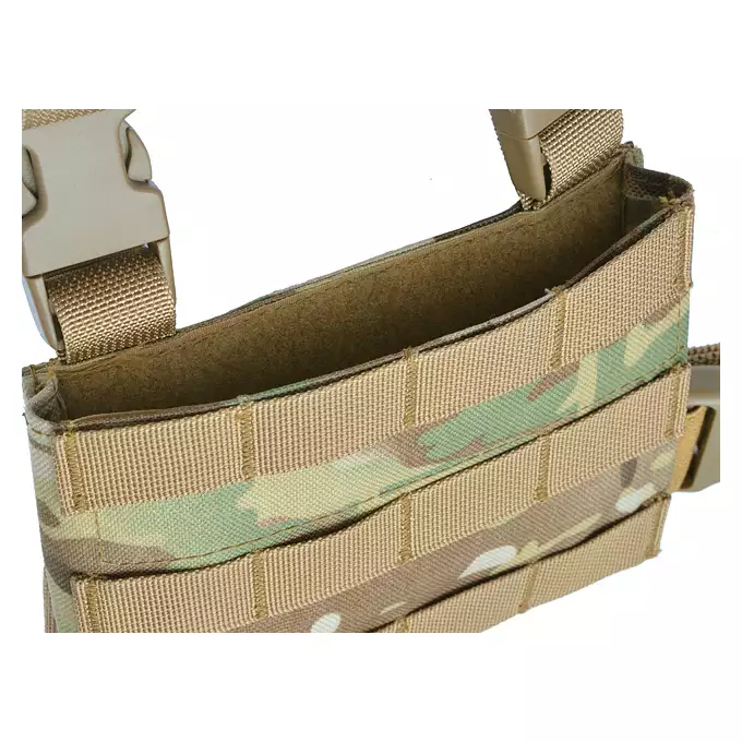 [Zestaw] Kangurowy panel udowy - Multicamo [8FIELDS] + Pojedyncza wkładka na magazynki karabinowe AR-15/M4 - Black [8FIELDS]