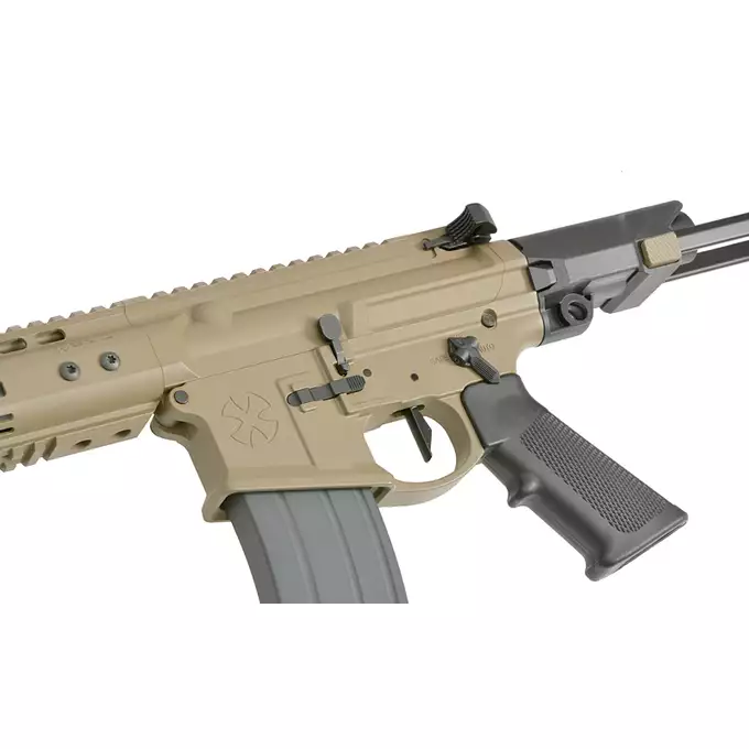 [Zestaw] Replika karabinka Noveske N4 Ghetto Blaster 10.5" MWS Gen3 GBBR - FDE [EMG] + Magazynek na Green Gaz do Karabinków Noveske N4 MWS - Tan [DE]
