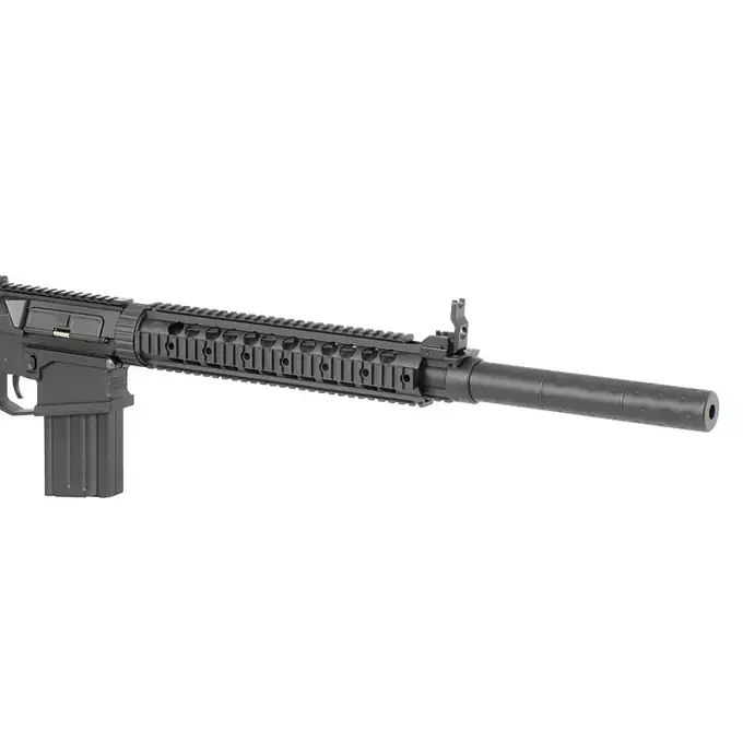 [Zestaw] CM.098 E-EDITION ESHOOTER ETU [CYMA] + Stalowy Magazynek Mid-Cap na 130 kulek do SR25/AR10 - Black [EC]