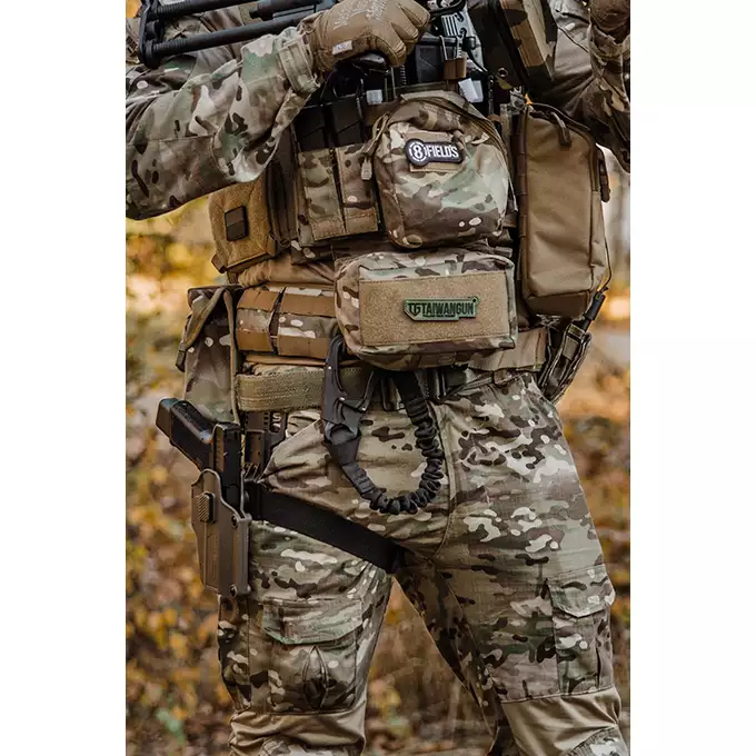 [Zestaw] Bojowy pas biodrowy MOLLE (XL) - Multicamo [8FIELDS] + Uniwersalne szelki taktyczne do pasa - Multicamo [8FIELDS]