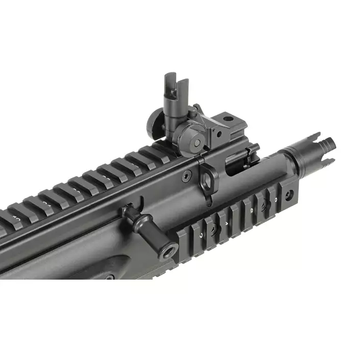 [Zestaw] Replika subkarabinka FN SCAR-SC z 25RPS, ESHOOTER ETU [Cybergun] + Magazynek LANCER L5 AWM 300 Blackout na 190 kulek do M4/AR15 [EMG]