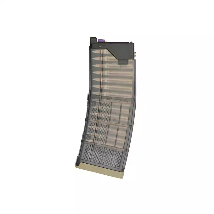 ミリタリー Lancer mag Green Gas LANCER L5 300blk AWN magazine for CGS, MWS GBBr