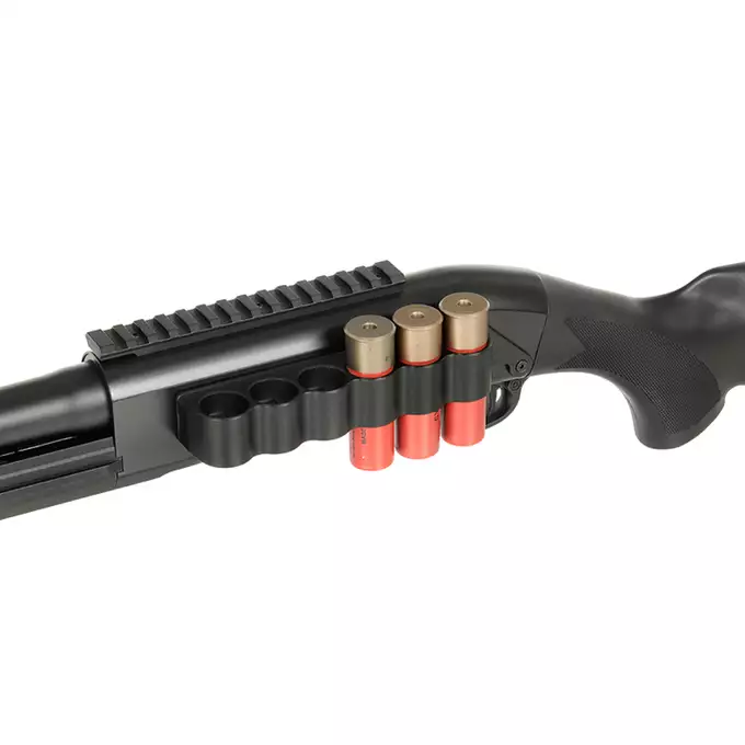 [Zestaw] CM.356M Tactical Full Metal - Black [CYMA] + Zestaw 6 naboi na 30 kulek do strzelby [EE]