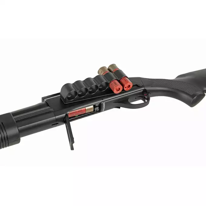 [Zestaw] CM.356M Tactical Full Metal - Black [CYMA] + Zestaw 6 naboi na 30 kulek do strzelby [EE]