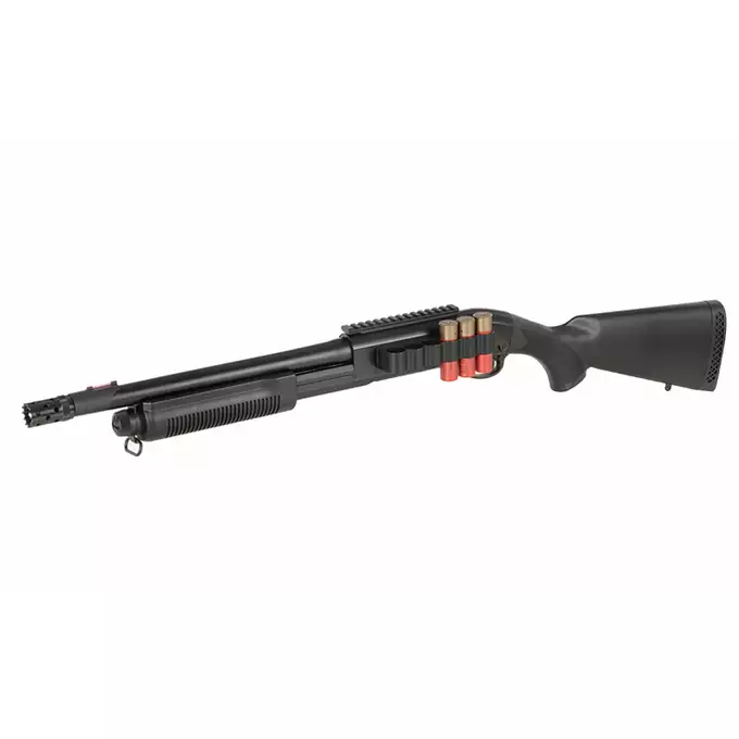 [Zestaw] CM.356M Tactical Full Metal - Black [CYMA] + Zestaw 6 naboi na 30 kulek do strzelby [EE]