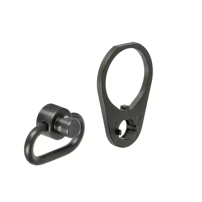 Push Button QD Sling Swivel - Black [KUBLAI]