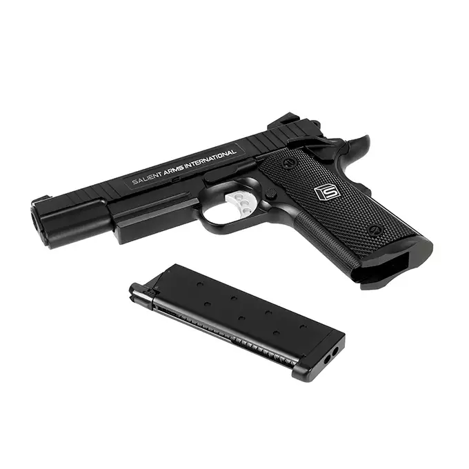 [Zestaw] Replika pistoletu SAI 1911 Long Slide [EMG] + Magazynek Green Gas 1911 [Double Bell]