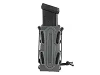 Soft Shell Pistol Mag Pouch with MOLLE Clip - Wolf Gray [TMC]