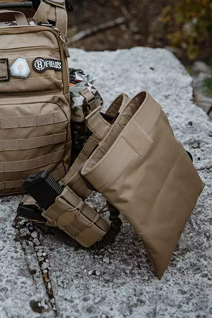 Belt Mounted Dump Pouch - Coyote [8FIELDS]