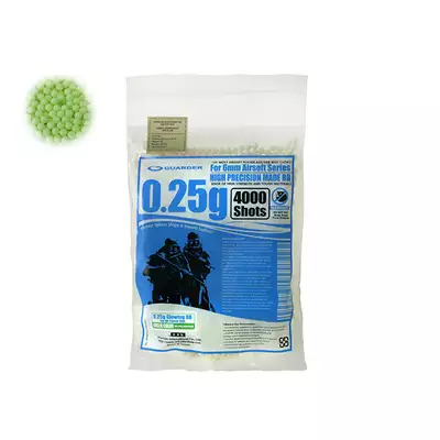 Fosforescencyjne kulki 0,25g - 4000 szt. [Guarder]