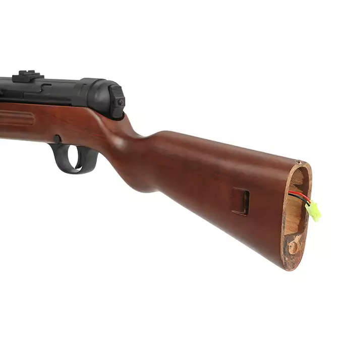[Zestaw] Replika pistoletu maszynowego MP41 Full Metal - Real Wood [AGM] + Magazynek mid-cap na 120 kulek do serii MP40, STEN [AGM]