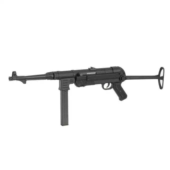 [Zestaw] Replika pistoletu maszynowego MP41 Full Metal - Real Wood [AGM] + Magazynek mid-cap na 120 kulek do serii MP40, STEN [AGM]
