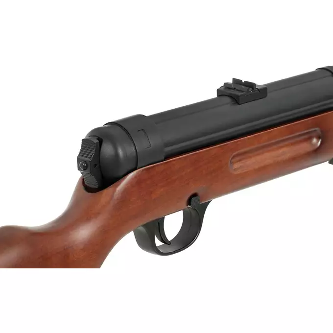 [Zestaw] Replika pistoletu maszynowego MP41 Full Metal - Real Wood [AGM] + Magazynek mid-cap na 120 kulek do serii MP40, STEN [AGM]