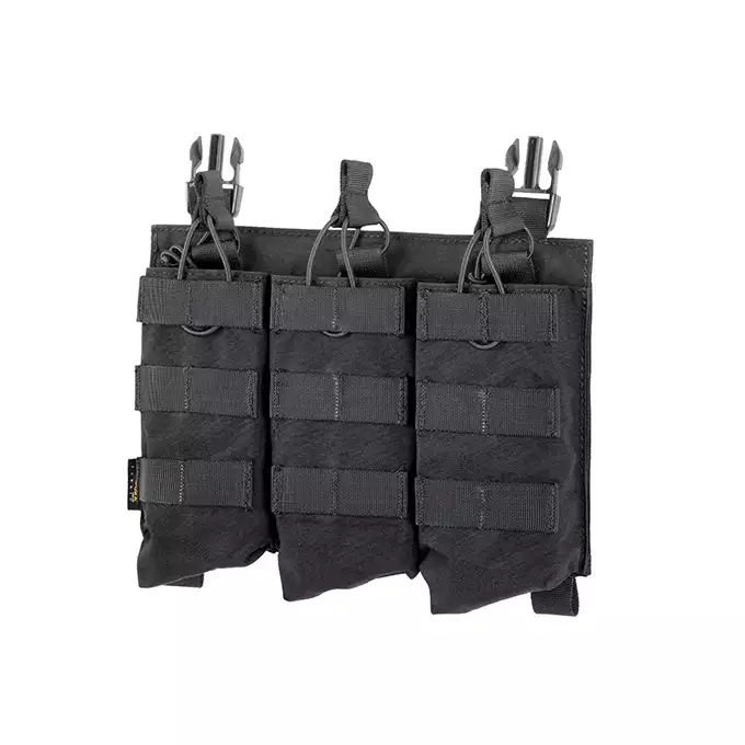 [Zestaw] Modularny Chest Rig Buckle Up - Black [8FIELDS] + Buckle Up potrójna ładownica na magazynki AK47/AKM - Black